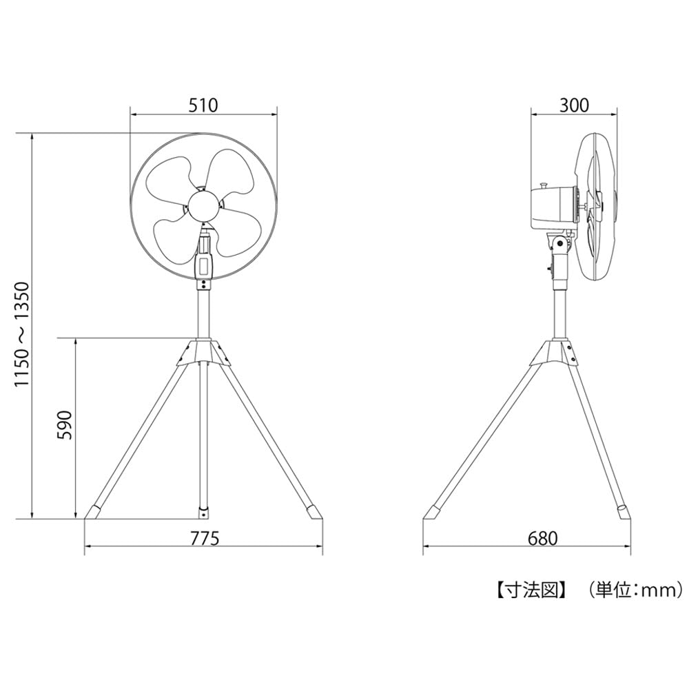 Amazon.co.jp: ナカトミ スタンド型 工場扇 45cm 開放式 OPF-45SG